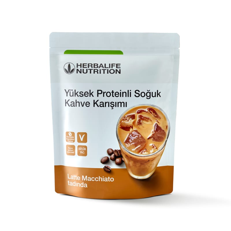 ProteinliLatteMacchiato Herbalife Yüksek Proteinli Soğuk Kahve Karışımı Latte Macchiato Herbalife Heartwell - Herbalife Türkiye - Herbalife Satin Al - Herbalife
